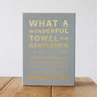 THE TOWEL for GENTLEMEN 箱入り