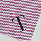 コットンイニシャルハンカチ | 柄 | イニシャル【T】