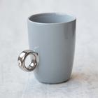 Cup Ring | カラー | グレー×シルバー