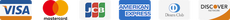 利用可能クレジットカード VISA, MasterCard, JCS, AMEX, DinersClub, DISCOVER
