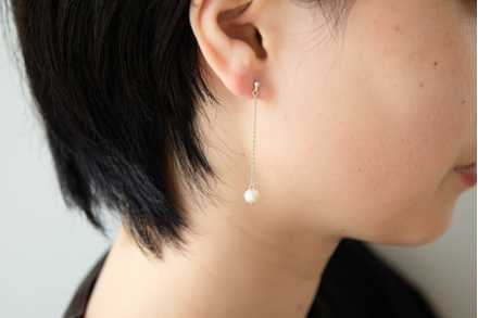 パールロングピアス