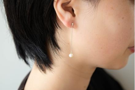 パールロングピアス