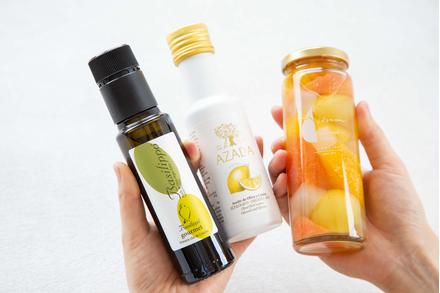 フルーツピクルスとオリーブオイル2種セット