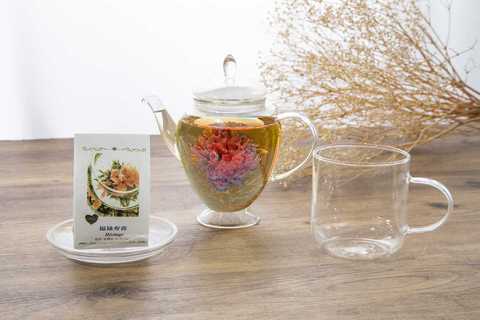 カーネーション含む康藝銘茶3種&ポットセット