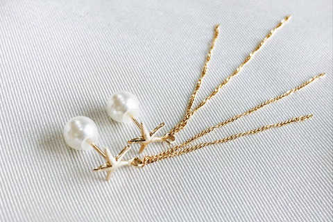 Starfish チェーンイヤリングorピアス