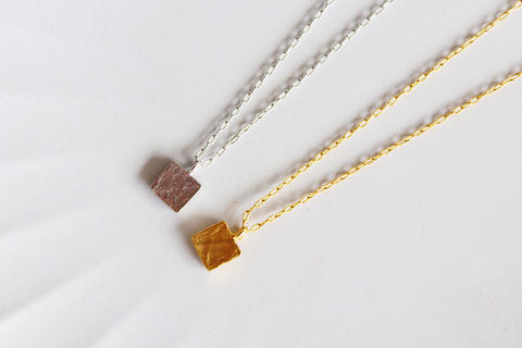 Tiny Square Necklace