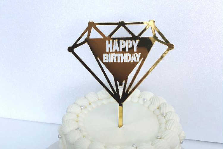 Cake Topper(ケーキの上に飾る”happy birthday”のデコレーションアイテム)※有料 | オプション