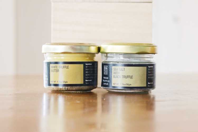 Fresh Truffle Japan 黒トリュフ塩と白トリュフバターセットのプレゼント ギフト通販 Anny アニー