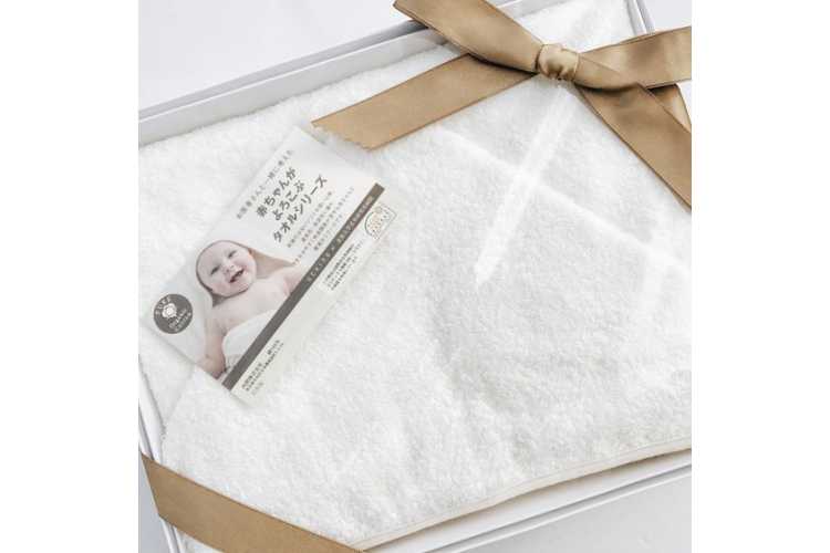 Uchino Towel Gallery ホワイトオーガニック フード付きバスタオルのプレゼント ギフト通販 Anny アニー